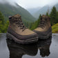 NEXGRIP ICE STONE olive waterproof winter boot with retractable steel cleats and merino wool lining.
photo of the front side