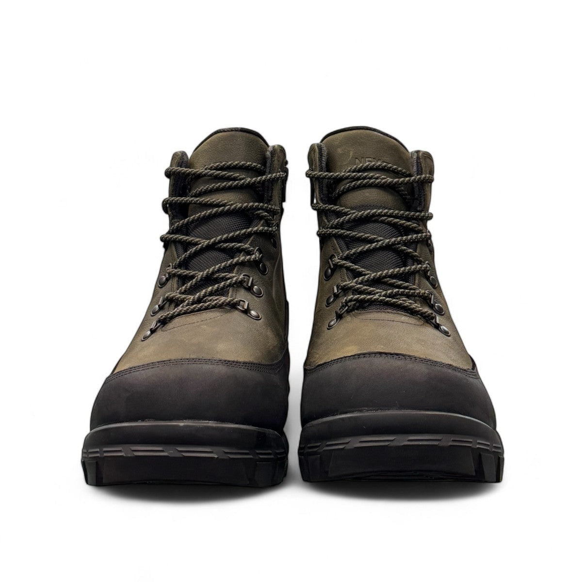 NEXGRIP ICE STONE olive waterproof winter boot with retractable steel cleats and merino wool lining.
photo of the front side