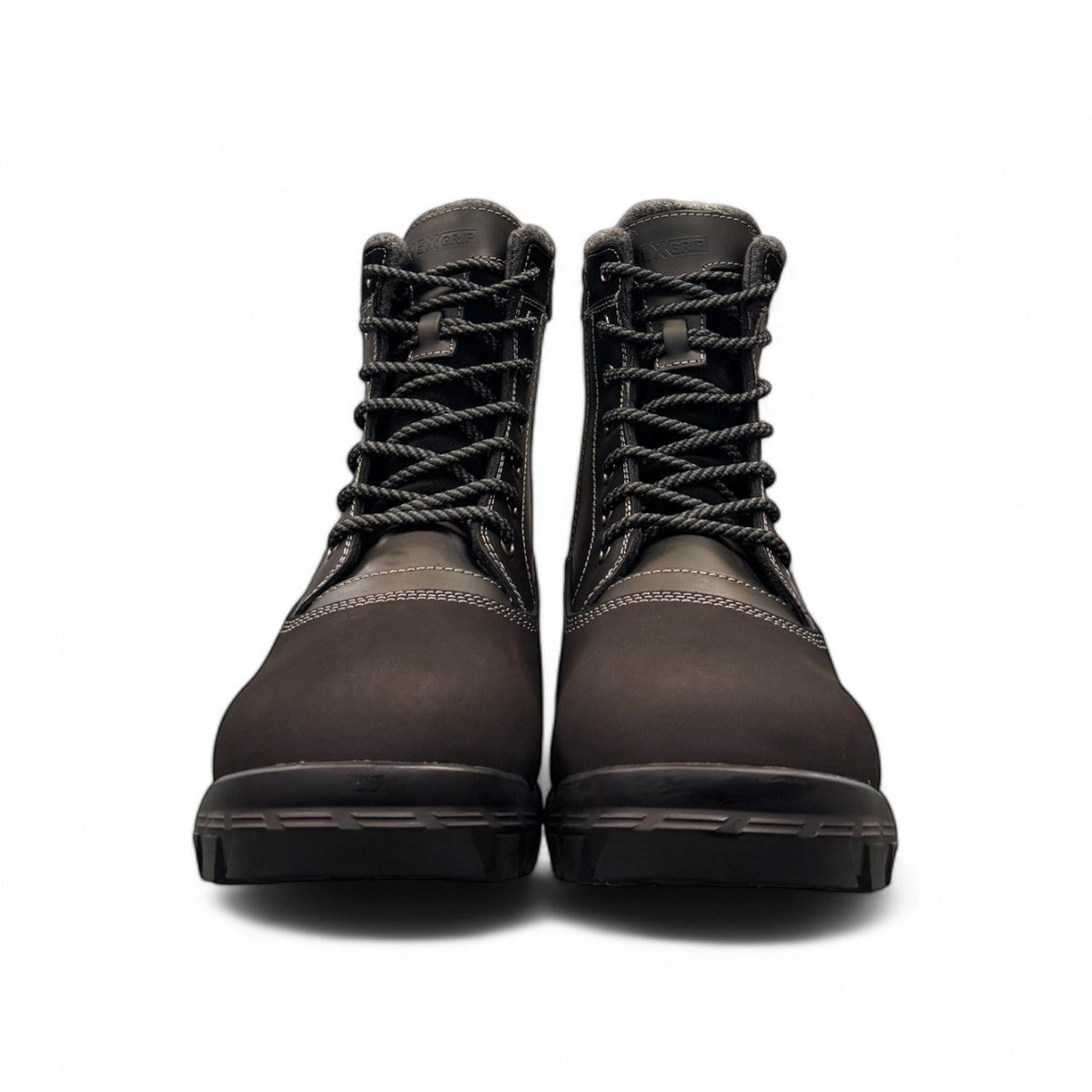 NEXGRIP Ice Victor black waterproof winter boots with retractable cleats and insulated leather design.
photo of the front side