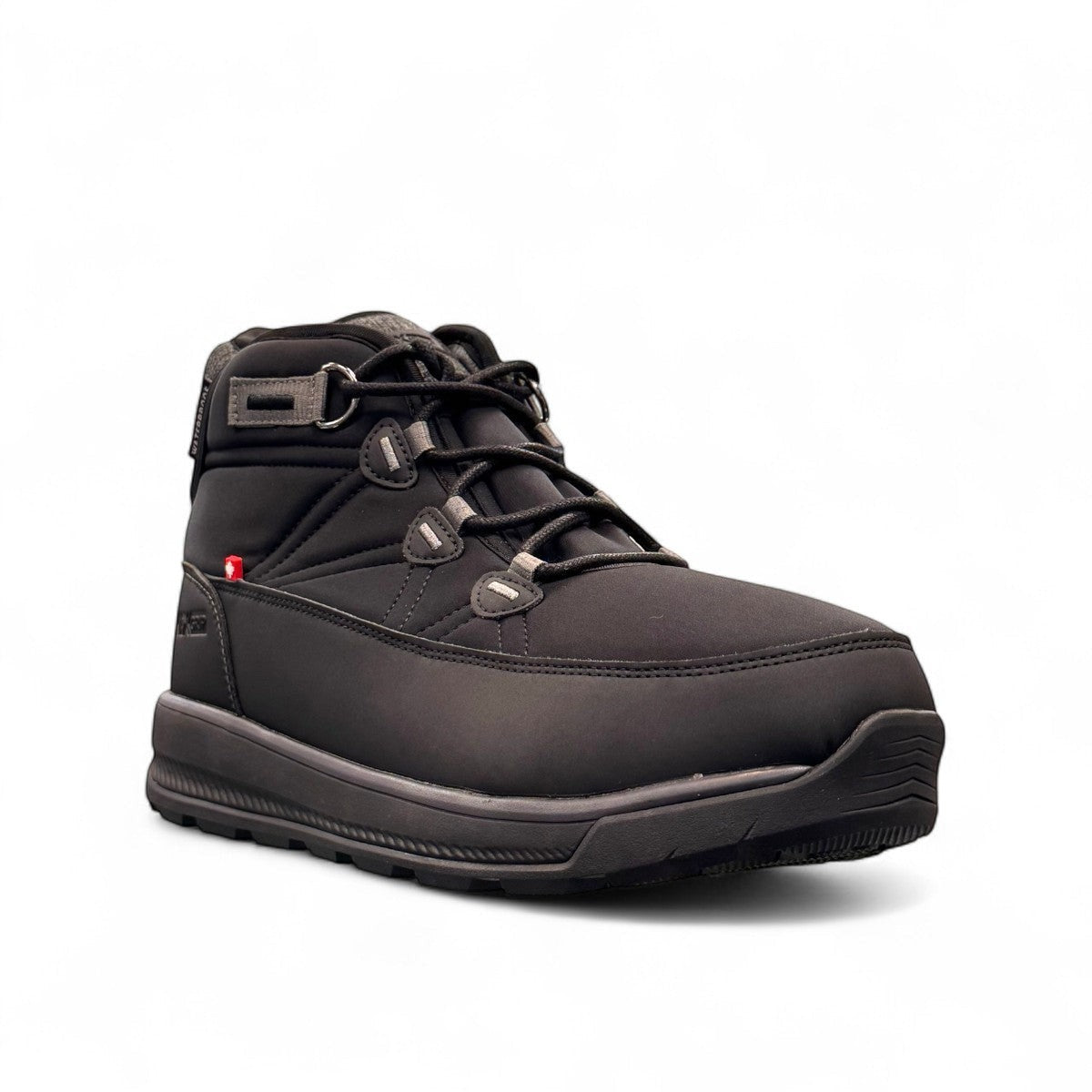 NexGrip Ice Wonder Mid 4.0 black waterproof winter boot with insulated lining and side zipper.
photo of the front side