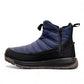 navy NexGrip Ice Maeva winter boot with waterproof quilted upper and retractable anti-slip cleat sole.
photo of the left side