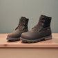 NexGrip Ice Kim 6.0 oatmeal leather winter boots with side zipper and rugged ice grip sole.
photo of the front side