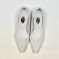NIKPA TINA white bridal high heels with delicate lace detailing and a comfortable block heel