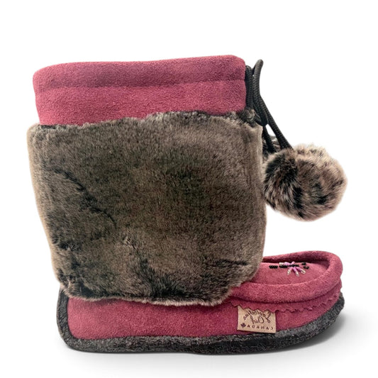 LAURENTIAN CHIEF KIDS MUKLUK / BURGUNDY SUEDE / 1982447BUC