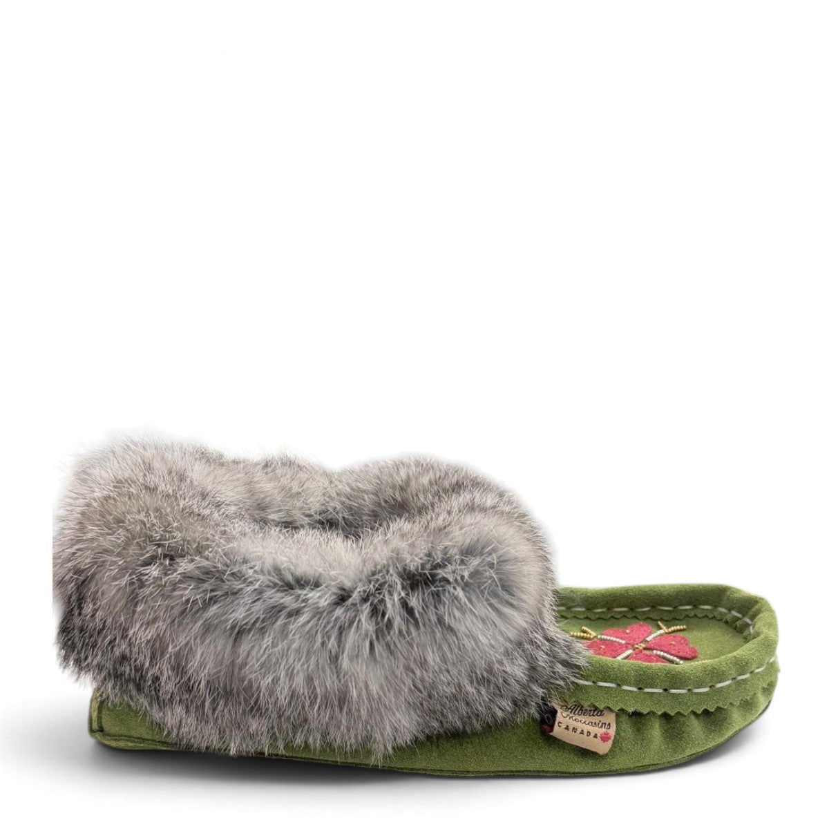 ALBERTA SUEDE MOCCASINS / GREEN