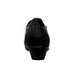 Ortho Flex black low-cut dress shoe with side zipper detail and a short block heel.
photo of the back side