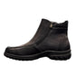 ORTHO FLEX F5111L black mid-ankle boot with side zipper, wool-like lining, and durable low-heel sole.
photo of the left side