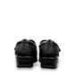 ORTHO FLEX F8244 black comfort shoe with adjustable strap, textured accents, and cushioned sole.
photo of the back side