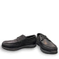 Propet Pomeroy black leather boat shoe with lace-up closure and supportive EVA midsole.
photo of the front side