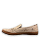Roamers Atzi eggnog leather flat with cutout details and cushioned footbed.
photo of the left side