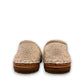 Roamers Atzi eggnog leather flat with cutout details and cushioned footbed.
photo of the back side