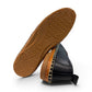 Roamers Avery black leather flat with decorative whipstitch detailing and a durable rubber sole.
photo of the bottem