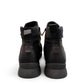 Roamers Hayden black leather ankle boots with double side zippers and a comfortable platform sole.