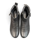 Roamers Hayden black leather ankle boots with double side zippers and a comfortable platform sole.