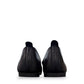 Roamers Malia black leather slip-on ballet flat with soft upper and minimalist design.
photo of the back side
