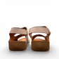 Roamers Talani mink leather sandal with a velcro instep strap and rubber outsole, side view.
photo of the back side