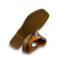 Roamers Whitney coconut leather backless sandals showing the textured rubber outsole and low heel.
photo of the bottom side