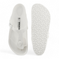 romika roemer 07 white waterproof EVA T-strap sandals with an adjustable buckle and anatomically shaped footbed. 
photo of the bottom side