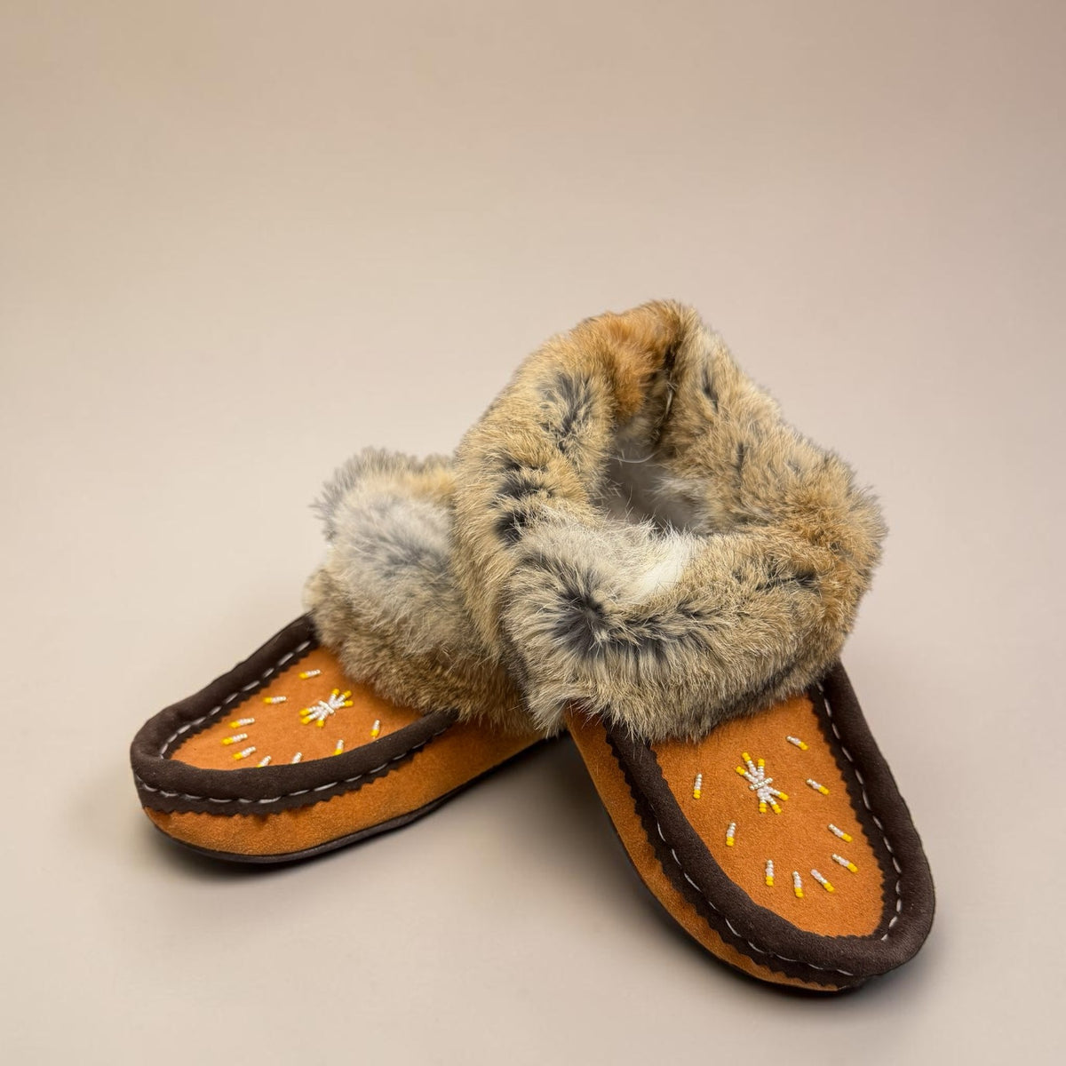 ALBERTA SUEDE MOCCASIN - TAN BROWN
