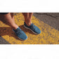 SAOLA TSAVO 3M blue waterproof knit sneaker with a white midsole and flexible slip-on design. Photo of upper view.