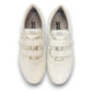 SAS Me Too white leather athletic walking shoe with adjustable EZ straps and cushioned sole.
photo of the top side