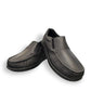 SAS Navigator black water-resistant leather slip-on shoe with non-slip X-Tra Grip sole.
photo of the front side