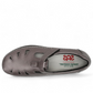 SAS Roamer Santolina metallic grey leather comfort shoe with cutout details and adjustable strap.
photo of the top side