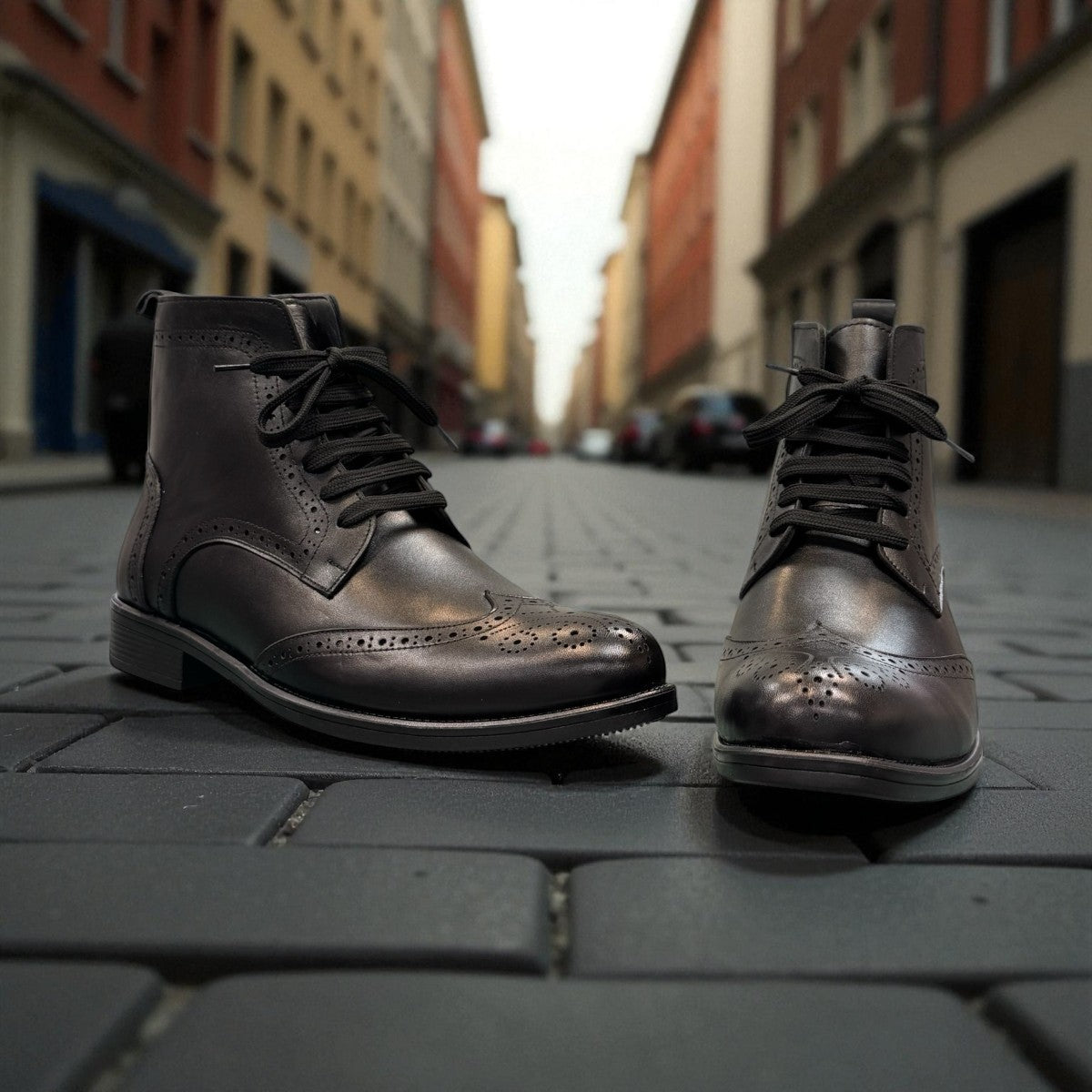 Description:
1. Genuine Leather and suede Upper for a Polished finish
2. Leather Lining for Breathability and Comfort
3. Durable Rubber Outsole with Excellent Traction
4. Lace-up Closure for a Secure, Adjustable Fit
5. Ideal for Formal Occasions or Smart Casual Wear
6. Detailed with Subtle Handmade Stitching for a Refined, distinctive look.