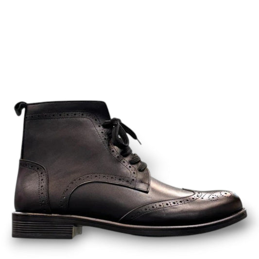Description:
1. Genuine Leather and suede Upper for a Polished finish
2. Leather Lining for Breathability and Comfort
3. Durable Rubber Outsole with Excellent Traction
4. Lace-up Closure for a Secure, Adjustable Fit
5. Ideal for Formal Occasions or Smart Casual Wear
6. Detailed with Subtle Handmade Stitching for a Refined, distinctive look.