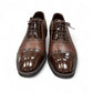 SATEL KASHAN 2/ DARK BROWN Description:
1. Genuine Leather Upper delivers a polished, sophisticated finish.
2. Leather Lining enhances breathability and all-day comfort.
3. Durable Rubber Outsole provides excellent traction and stability.
4. Lace-up Closure ensures a secure, adjustable fit.
5. Perfect for formal occasions or smart casual wear.
6. Accented with subtle handmade stitching for a refined, distinctive look.