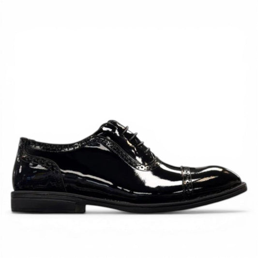 Description:
1. High-shine Patent Leather for a Polished Finish
2. A Sharp, Refined Look for any Dress Occasion
3. Lace-up Closure ensures a tailored , secure fit