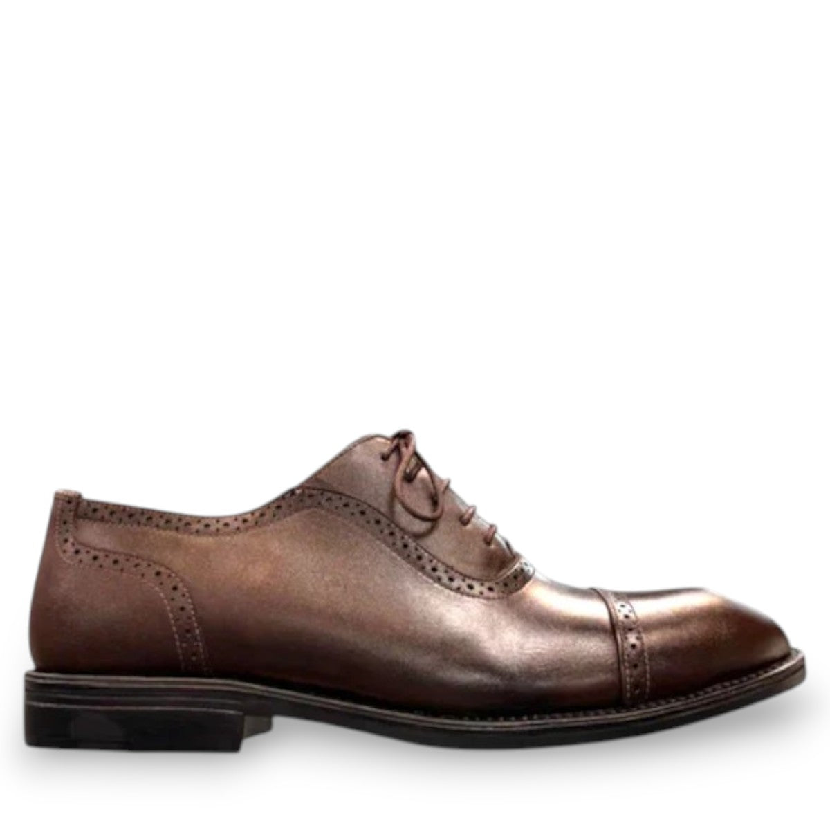 Description:
1. Genuine Leather Upper for a Polished finish
2. Leather Lining for Breathability and Comfort
3. Durable Rubber Outsole with Excellent Traction
4. Lace-up Closure for a Secure, Adjustable Fit
5. Ideal for Formal Occasions or Smart Casual Wear
6. Detailed with Subtle Handmade Stitching for a Refined, distinctive look.