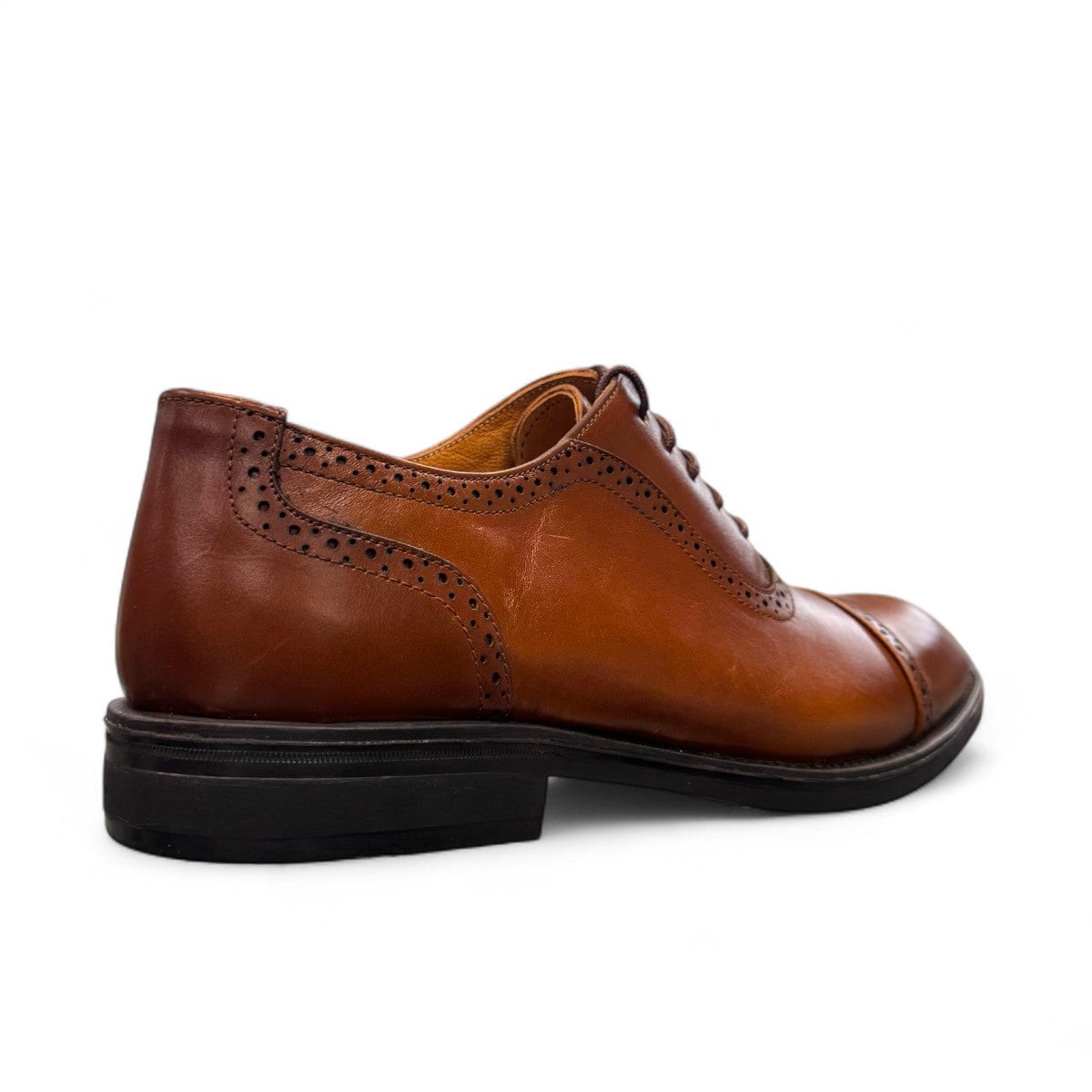 Description:
1. Genuine Leather Upper for a Polished finish
2. Leather Lining for Breathability and Comfort
3. Durable Rubber Outsole with Excellent Traction
4. Lace-up Closure for a Secure, Adjustable Fit
5. Ideal for Formal Occasions or Smart Casual Wear
6. Detailed with Subtle Handmade Stitching for a Refined, distinctive look.