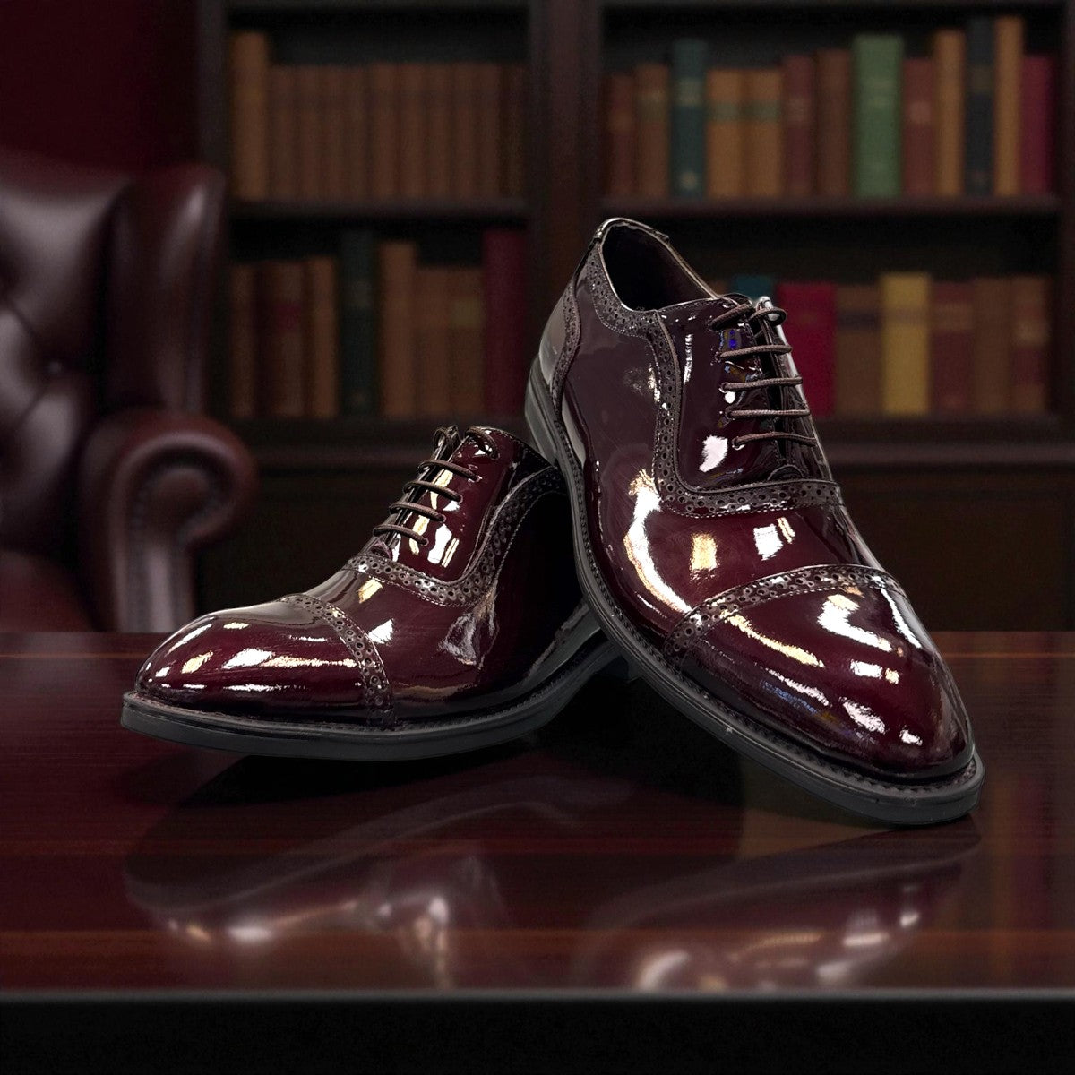 Description:
1. Genuine Leather Upper for a Polished finish
2. Leather Lining for Breathability and Comfort
3. Durable Rubber Outsole with Excellent Traction
4. Lace-up Closure for a Secure, Adjustable Fit
5. Ideal for Formal Occasions or Smart Casual Wear
6. Detailed with Subtle Handmade Stitching for a Refined, distinctive look.