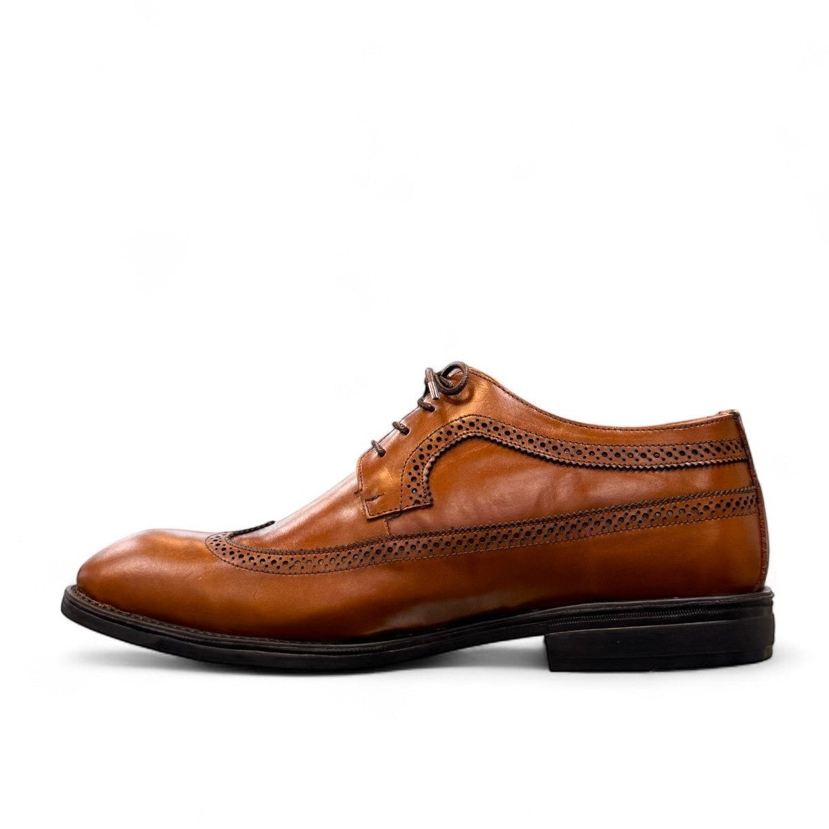 Description:
1. Genuine Leather Upper for a Polished finish
2. Leather Lining for Breathability and Comfort
3. Durable Rubber Outsole with Excellent Traction
4. Lace-up Closure for a Secure, Adjustable Fit
5. Ideal for Formal Occasions or Smart Casual Wear
6. Detailed with Subtle Handmade Stitching for a Refined, distinctive look.