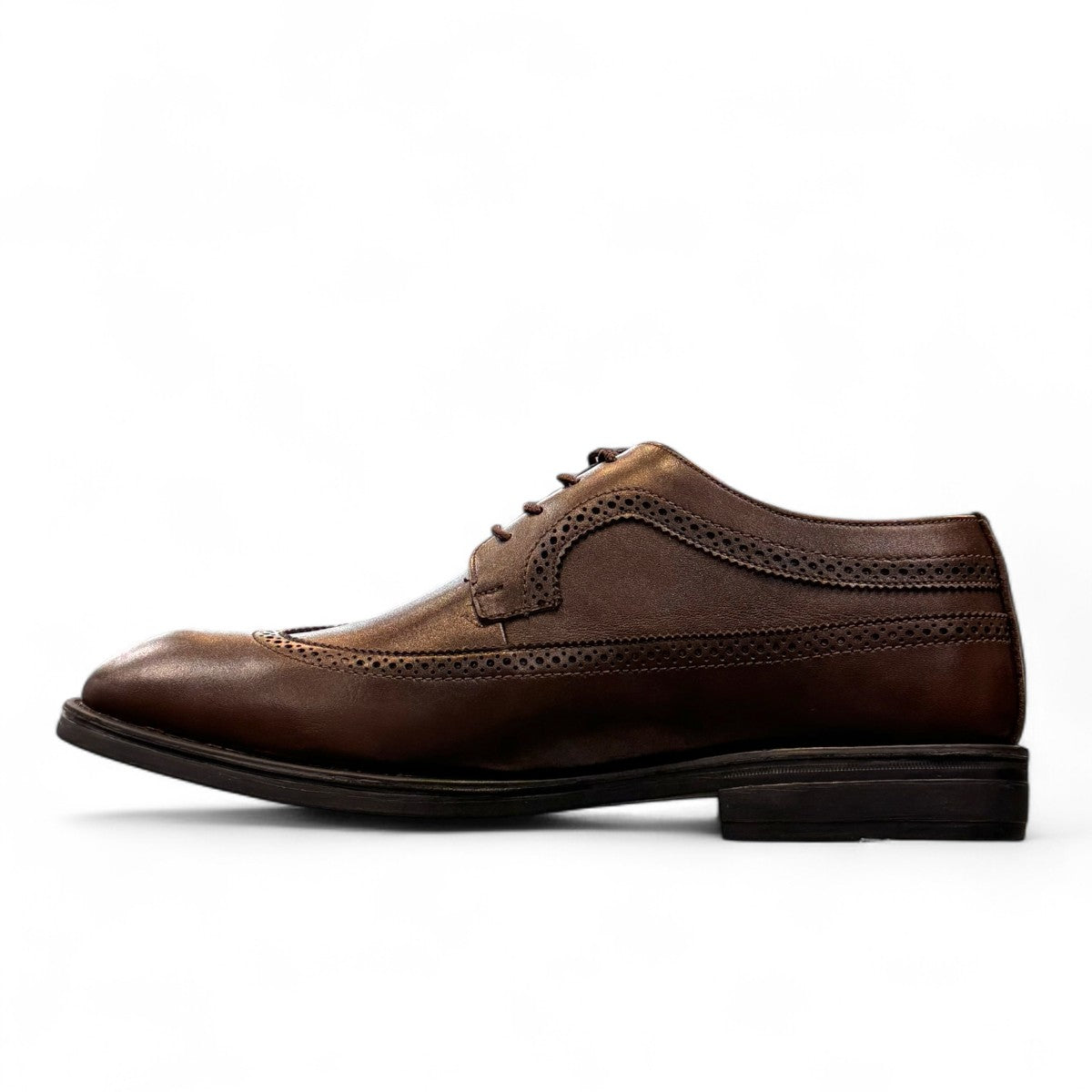Description:
1. Genuine Leather Upper for a Polished finish
2. Leather Lining for Breathability and Comfort
3. Durable Rubber Outsole with Excellent Traction
4. Lace-up Closure for a Secure, Adjustable Fit
5. Ideal for Formal Occasions or Smart Casual Wear
6. Detailed with Subtle Handmade Stitching for a Refined, distinctive look.