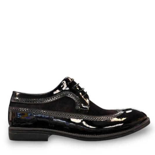 Description:
1. Genuine Leather and suede Upper for a Polished finish
2. Leather Lining for Breathability and Comfort
3. Durable Rubber Outsole with Excellent Traction
4. Lace-up Closure for a Secure, Adjustable Fit
5. Ideal for Formal Occasions or Smart Casual Wear
6. Detailed with Subtle Handmade Stitching for a Refined, distinctive look.