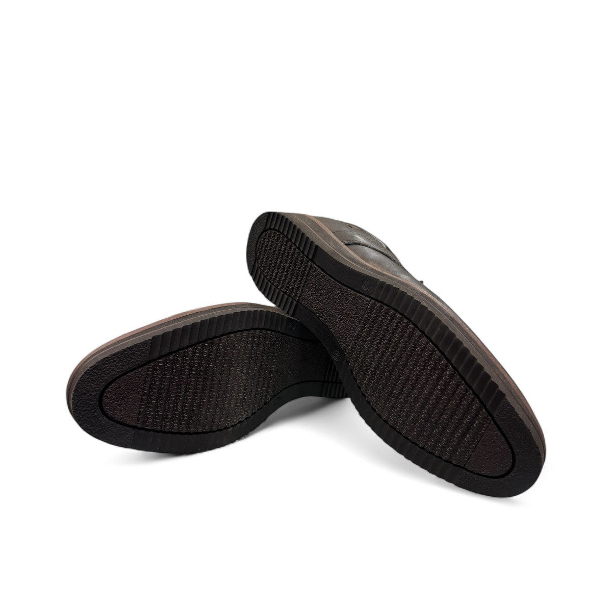 1. Genuine Leather Upper for a Polished finish
2. Leather Lining for Breathability and Comfort
3. Durable Rubber and slip resistant Outsole with Excellent Traction
4. Detailed with Subtle Handmade Stitching for a Refined, distinctive look.