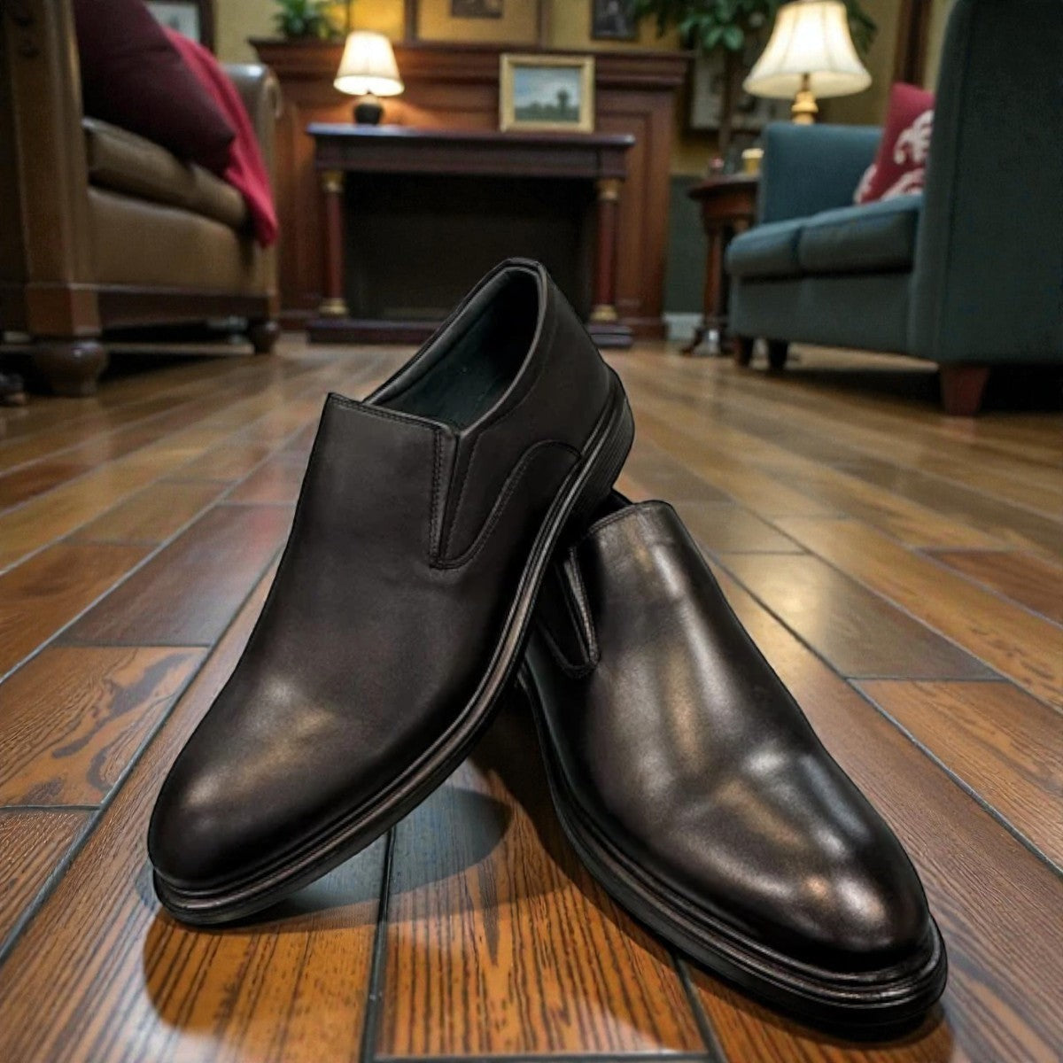 Description:
1. Genuine Leather Upper for a Polished finish
2. Leather Lining for Breathability and Comfort
3. Durable Rubber Outsole with Excellent Traction
4.  Ideal for Formal Occasions or Smart Casual Wear
