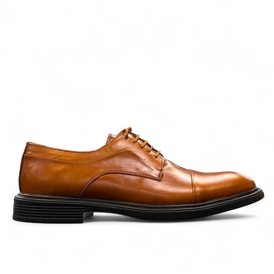 Description:
1. Genuine Leather Upper for a Polished finish
2. Leather Lining for Breathability and Comfort
3. Durable Rubber Outsole with Excellent Traction
4. Lace-up Closure for a Secure, Adjustable Fit
5. Ideal for Formal Occasions or Smart Casual Wear
6. Detailed with Subtle Handmade Stitching for a Refined, distinctive look.