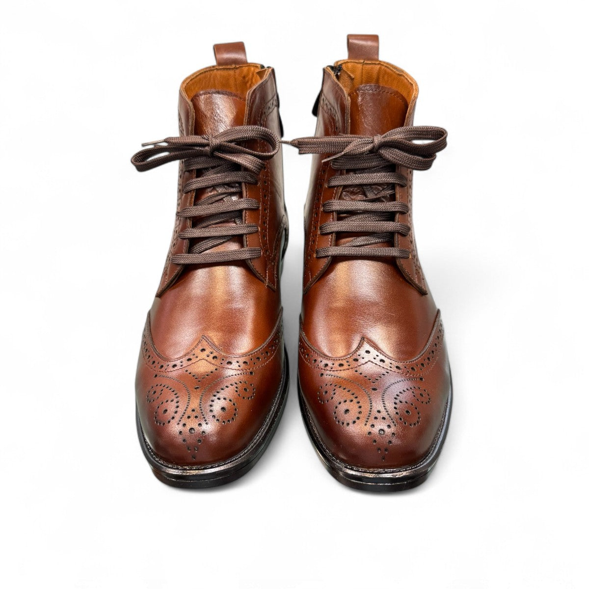 Description:
1. Genuine Leather and suede Upper for a Polished finish
2. Leather Lining for Breathability and Comfort
3. Durable Rubber Outsole with Excellent Traction
4. Lace-up Closure for a Secure, Adjustable Fit
5. Ideal for Formal Occasions or Smart Casual Wear
6. Detailed with Subtle Handmade Stitching for a Refined, distinctive look.