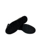 Sina Footwear Alberta black leather lace-up shoes with a durable rubber outsole for smart casual wear. Photo of bottom view.