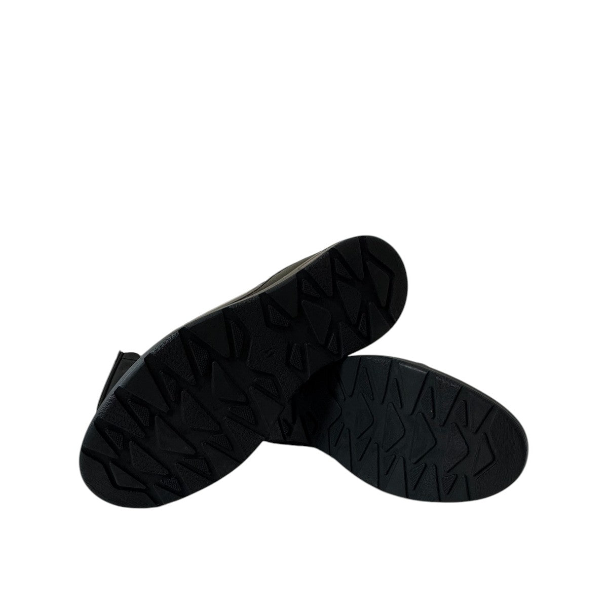Sina Footwear Alberta black leather lace-up shoes with a durable rubber outsole for smart casual wear. Photo of bottom view.