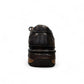 Sina Footwear Ali black genuine leather lace-up shoes with handmade stitching and a durable rubber outsole. Photo of back view.