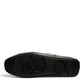 Sina Footwear black genuine leather loafer with embossed geometric pattern and slip-on design.
 photo of the bottom side