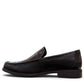 Sina Footwear black genuine leather loafer with a classic silhouette, stitched detailing, and durable rubber outsole.
photo of the left side
