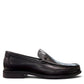 Sina Footwear black genuine leather loafer with a classic silhouette, stitched detailing, and durable rubber outsole.
photo of the right side