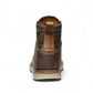 Sina Footwear brown leather 6-inch waterproof work boots with contrasting tan accents and white stitching.