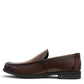 Sina Footwear dark brown genuine leather loafer with a classic slip-on design and durable rubber outsole.
photo of the left side