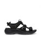 Sina Footwear KEEN Astoria West open toe black hybrid sandal with adjustable straps and contoured arch support.